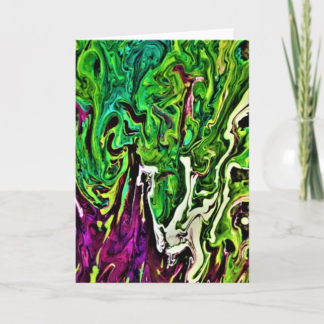 Cartão Abstrato Color Study 257, placa (Frente)