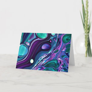 Cartão Abstrato Color Study 268, placa