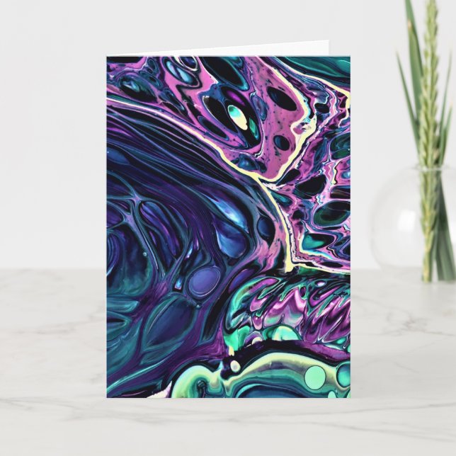 Cartão Abstrato Color Study 271, placa (Frente)