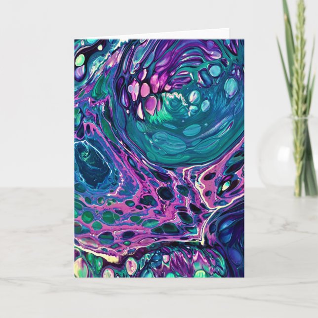 Cartão Abstrato Color Study 272, placa (Frente)