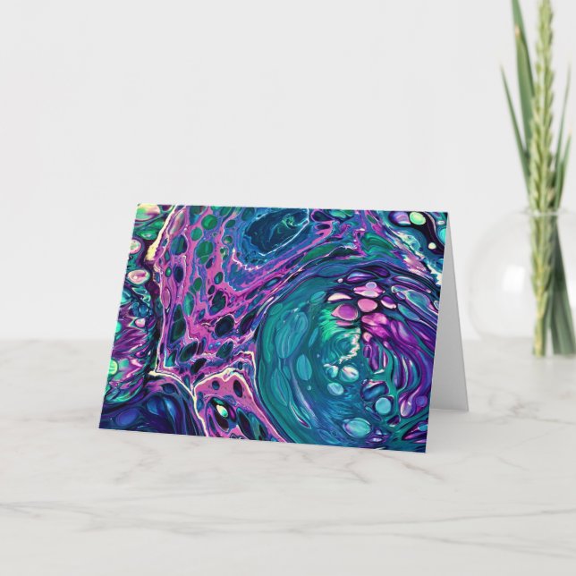 Cartão Abstrato Color Study 272, placa (Frente)