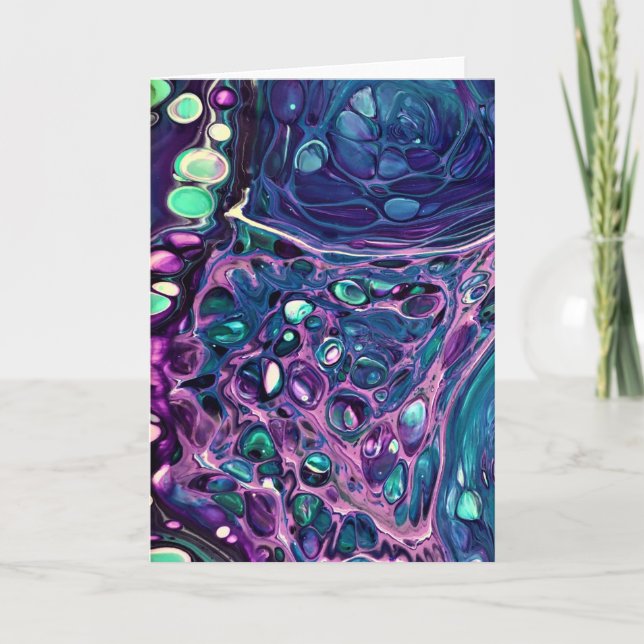 Cartão Abstrato Color Study 273, placa (Frente)