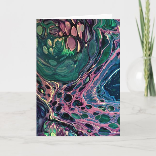 Cartão Abstrato Color Study 275, placa (Frente)