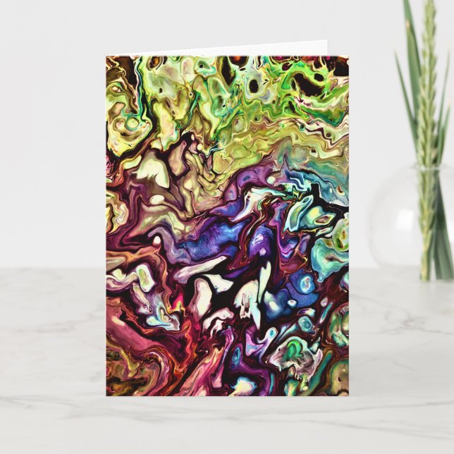 Cartão Abstrato Color Study 275, placa (Frente)