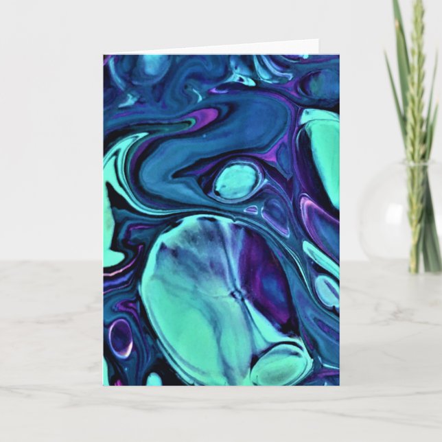 Cartão Abstrato Color Study 276, placa (Frente)