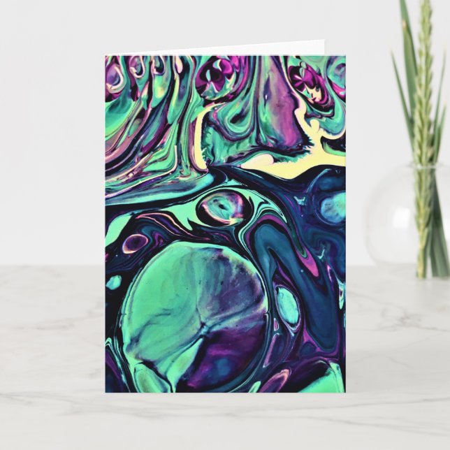 Cartão Abstrato Color Study 279, placa (Frente)