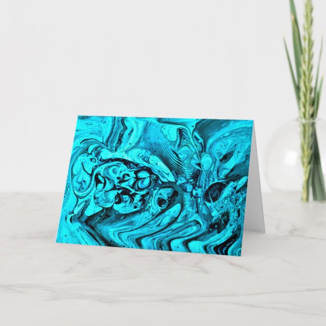 Cartão Abstrato Color Study 27, placa (Frente)