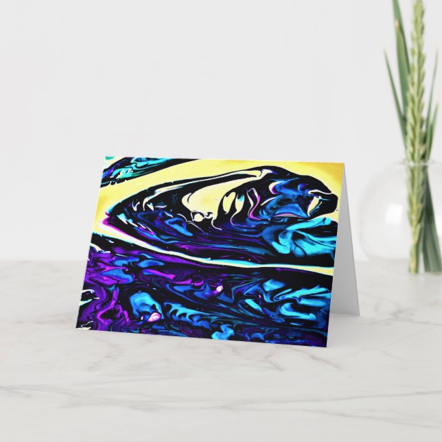 Cartão Abstrato Color Study 281, placa (Frente)