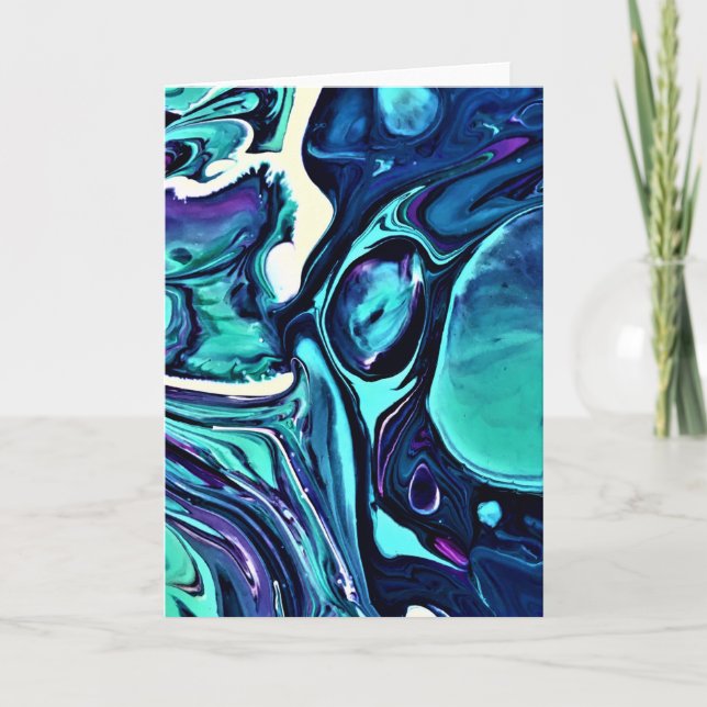 Cartão Abstrato Color Study 283, placa (Frente)