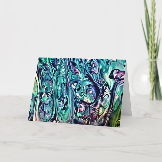 Cartão Abstrato Color Study 285, placa (Frente)