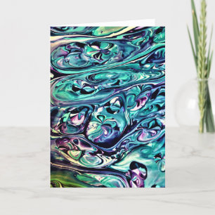 Cartão Abstrato Color Study 285, placa