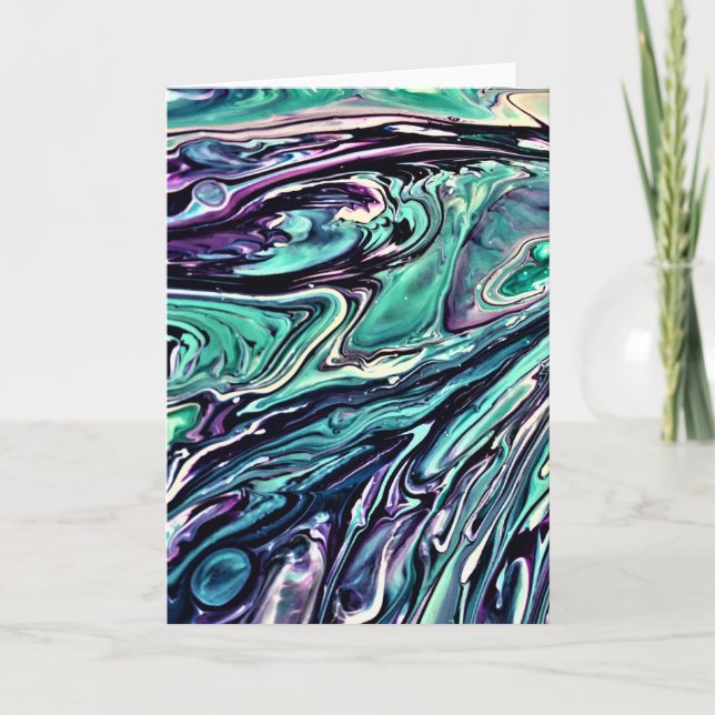 Cartão Abstrato Color Study 286, placa (Frente)