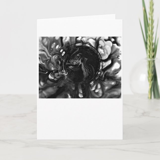 Cartão Abstrato Color Study 287 / Noir, placa (Frente)