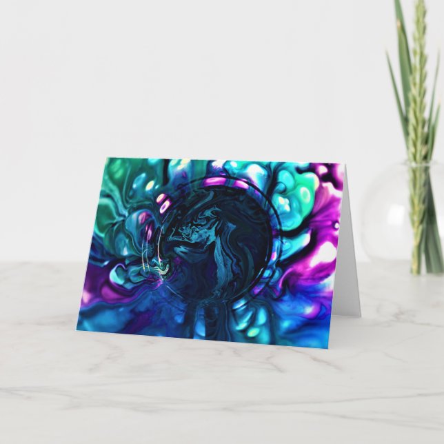 Cartão Abstrato Color Study 287, placa (Frente)