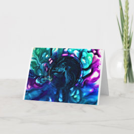 Cartão Abstrato Color Study 287, placa