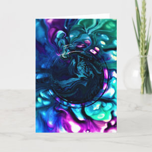 Cartão Abstrato Color Study 287, placa