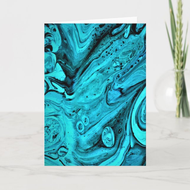 Cartão Abstrato Color Study 28, placa (Frente)