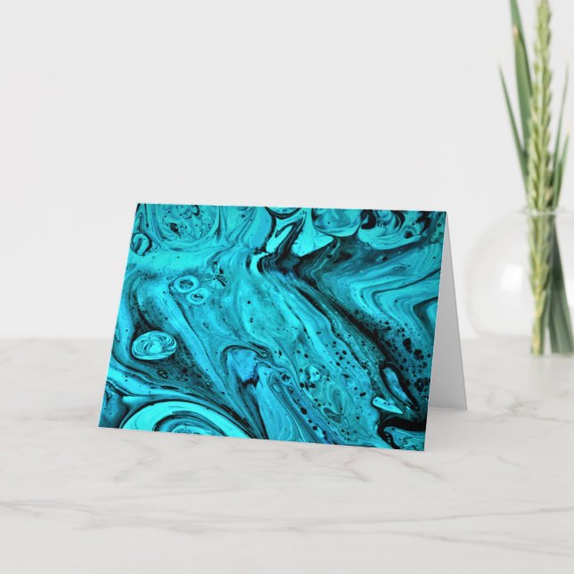 Cartão Abstrato Color Study 28, placa (Frente)