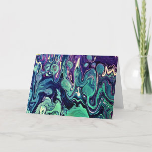 Cartão Abstrato Color Study 296, placa