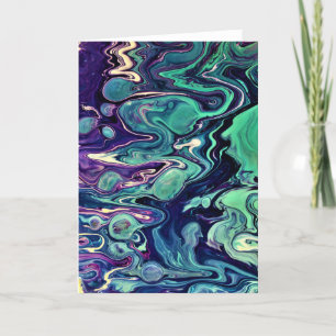 Cartão Abstrato Color Study 296, placa