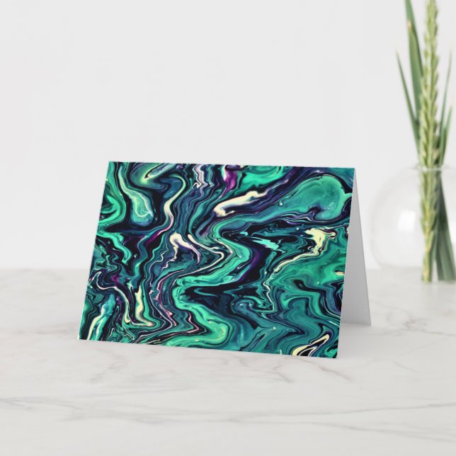 Cartão Abstrato Color Study 297, placa (Frente)