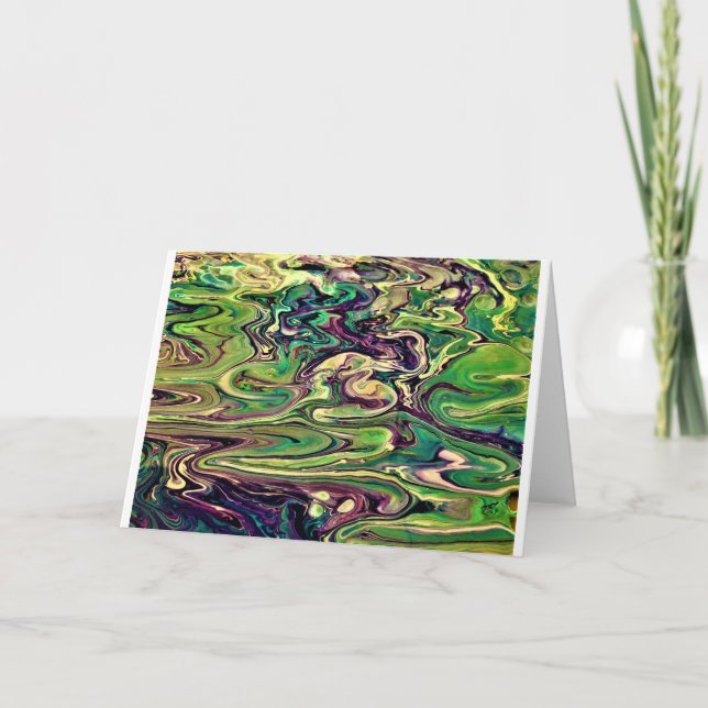 Cartão Abstrato Color Study 299, placa (Frente)