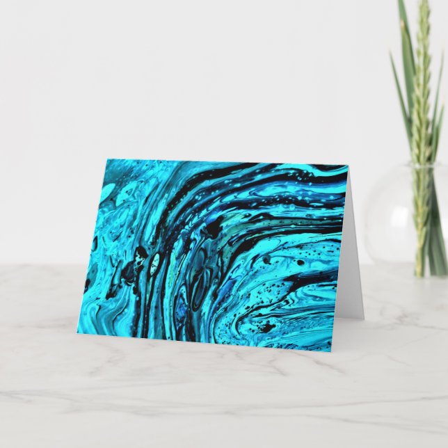 Cartão Abstrato Color Study 29, placa (Frente)