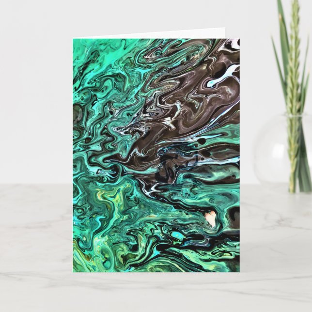 Cartão Abstrato Color Study 300, placa (Frente)