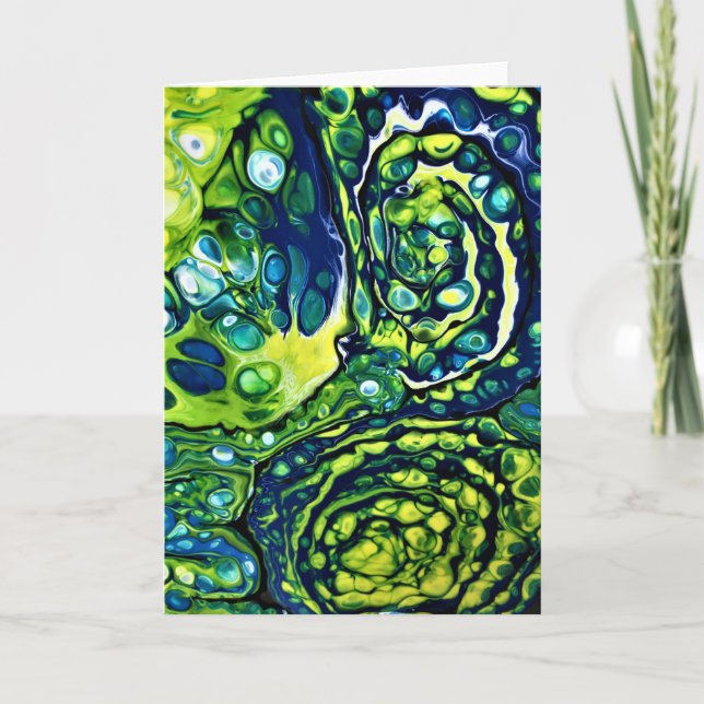 Cartão Abstrato Color Study 301, placa (Frente)