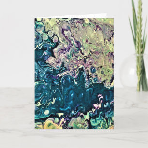 Cartão Abstrato Color Study 303, placa