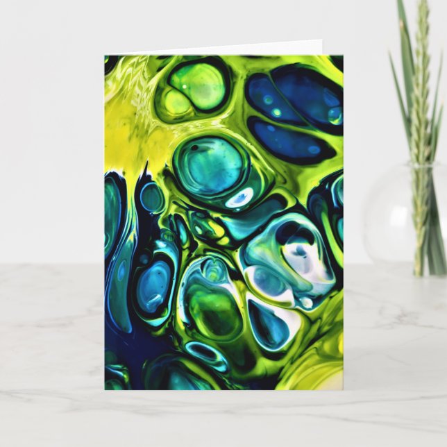 Cartão Abstrato Color Study 303, placa (Frente)