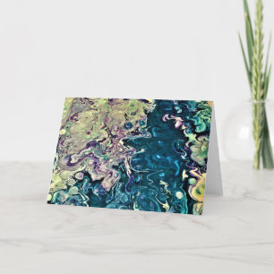 Cartão Abstrato Color Study 303, placa