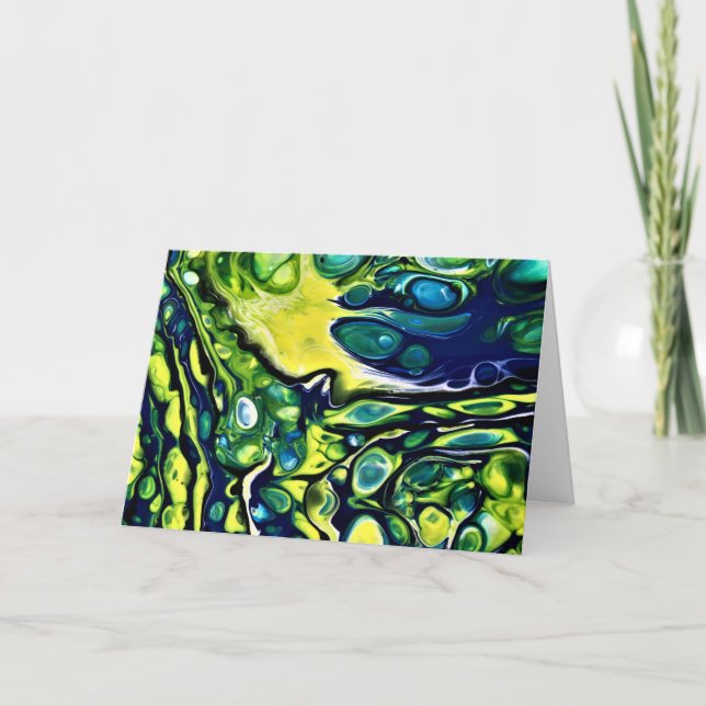 Cartão Abstrato Color Study 304, placa (Frente)