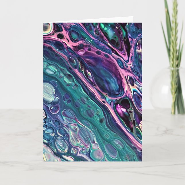 Cartão Abstrato Color Study 305, placa (Frente)