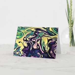 Cartão Abstrato Color Study 308, placa