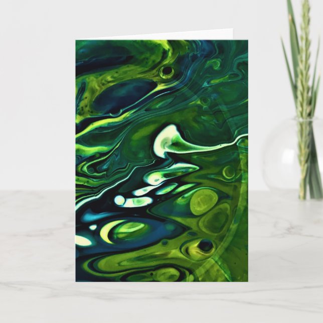 Cartão Abstrato Color Study 309, placa (Frente)