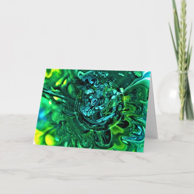 Cartão Abstrato Color Study 310, placa (Frente)