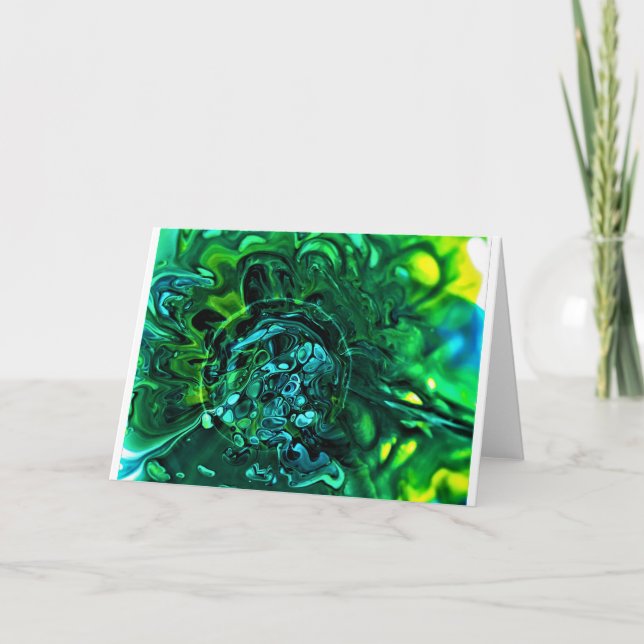 Cartão Abstrato Color Study 310, placa (Frente)