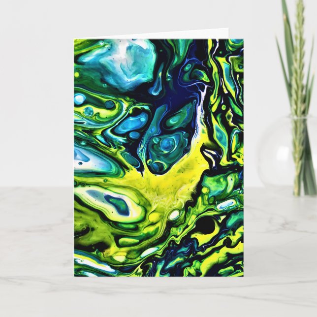 Cartão Abstrato Color Study 313, placa (Frente)