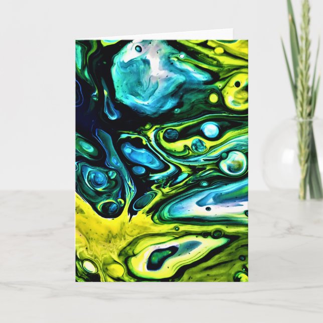 Cartão Abstrato Color Study 314, placa (Frente)