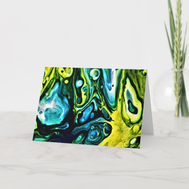 Cartão Abstrato Color Study 314, placa (Frente)