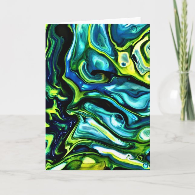 Cartão Abstrato Color Study 315, placa (Frente)