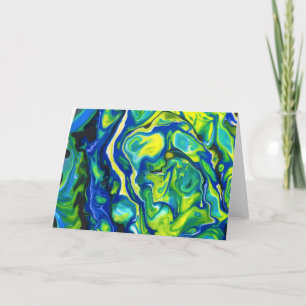 Cartão Abstrato Color Study 317, placa