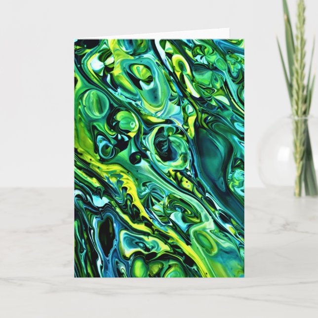 Cartão Abstrato Color Study 320, placa (Frente)