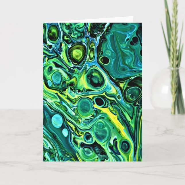 Cartão Abstrato Color Study 323, placa (Frente)