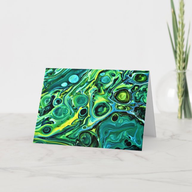 Cartão Abstrato Color Study 323, placa (Frente)