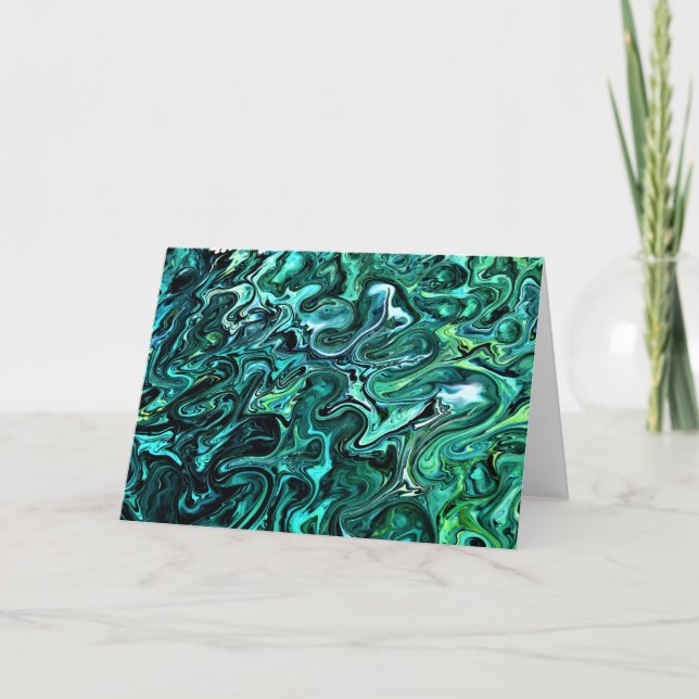 Cartão Abstrato Color Study 326, placa (Frente)