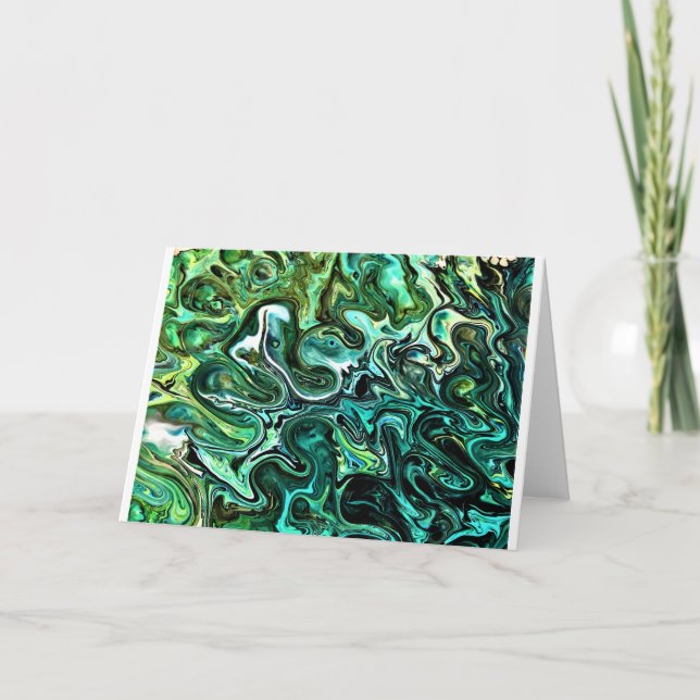 Cartão Abstrato Color Study 327, Card (Frente)