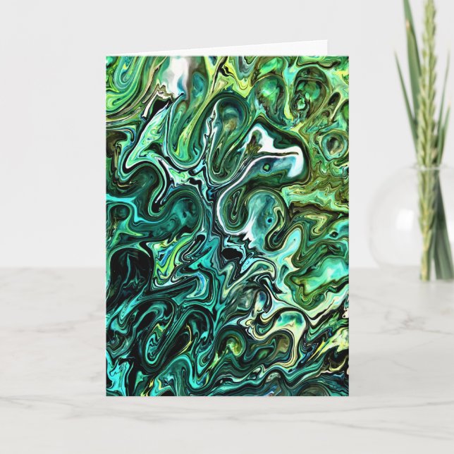 Cartão Abstrato Color Study 327, placa (Frente)