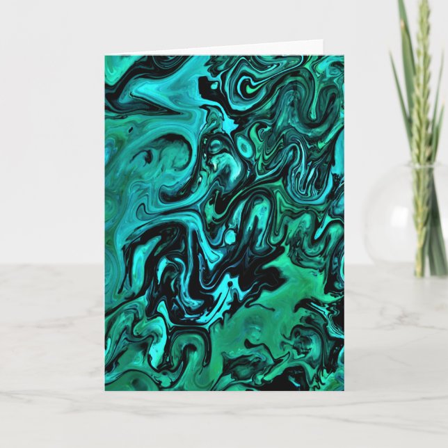 Cartão Abstrato Color Study 328, placa (Frente)